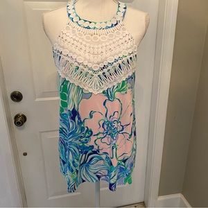 Lilly Pulitzer Dawn halter top in Multi Party Thyme print